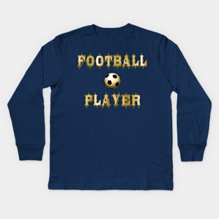 Football Player Soccer SuperStar Kids Long Sleeve T-Shirt